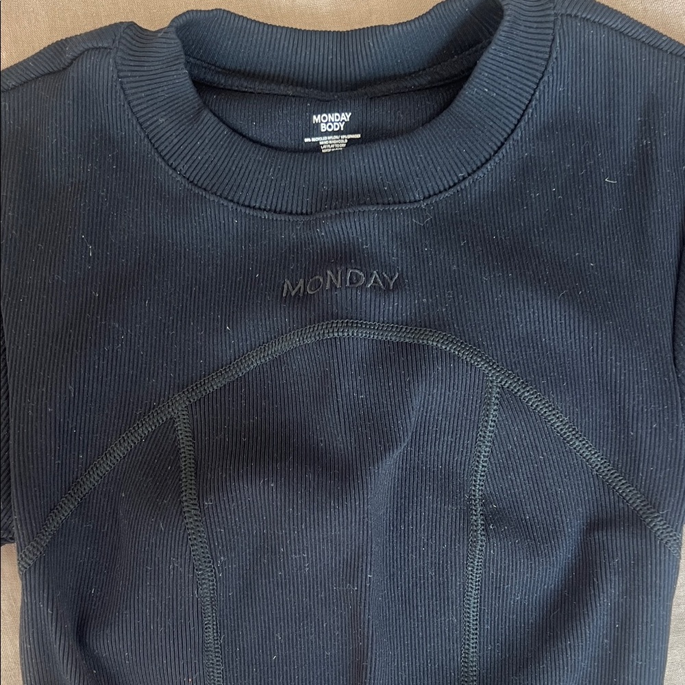 Monday Swimwear Black Short Sleeve Tee